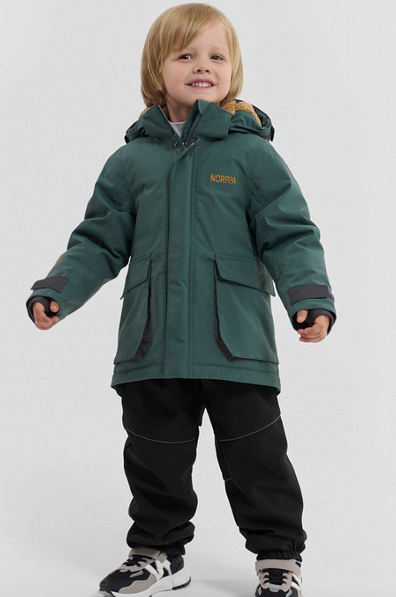 

Куртка детская NORPPA CHIR KID'S JKT, 492 тайга, 100460 (Рост: 100), Зеленый