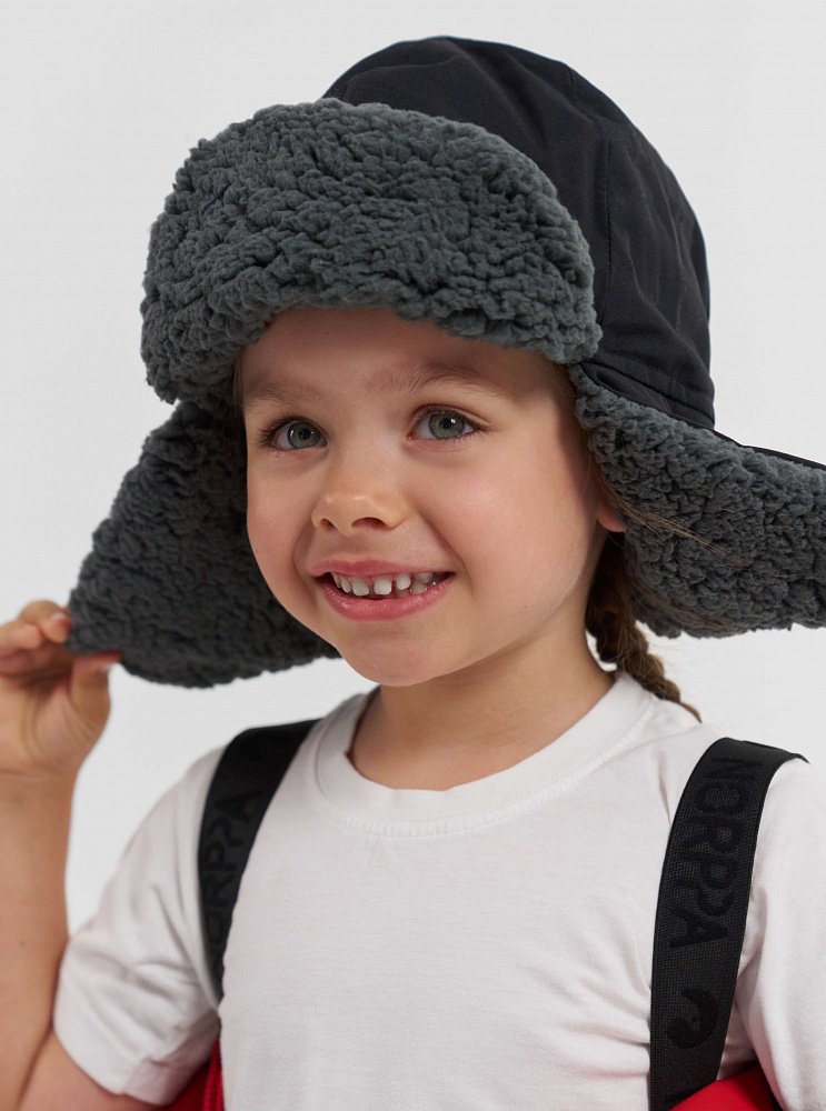 Головные детские уборы Шапка детская NORPPA KOMITO KID'S CAP 2, 060 чёрный, 100464 (Размер: 50)