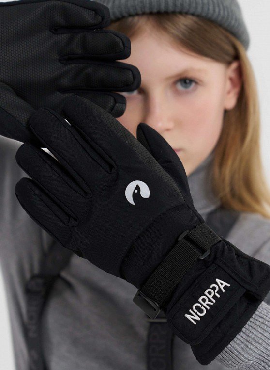   ВашВелосипед Перчатки детские NORPPA KOMITO FIVE KID'S GLOVES 2, 060 чёрный, 100465 (Размер: 5)