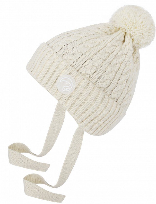 

Шапка детская NORPPA COLA KID'S BEANIE, 100235 (Цвет: молочный), Бежевая