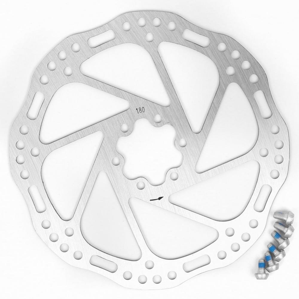 

Ротор дискового тормоза Vinca Sport 180 мм, сталь, VR 180, Серебристый