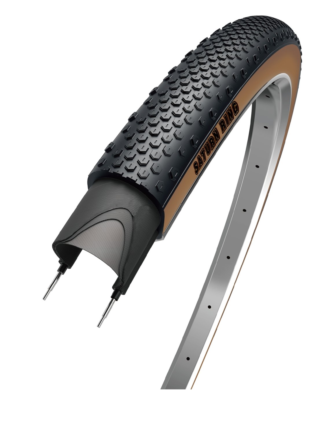 

Покрышка велосипедная OBOR SATURN RING 28"/700x45C (47-622) ALL ROAD/DIRT/GRAVEL, средний 30TPI, коричневая, 04-100837, Коричневый