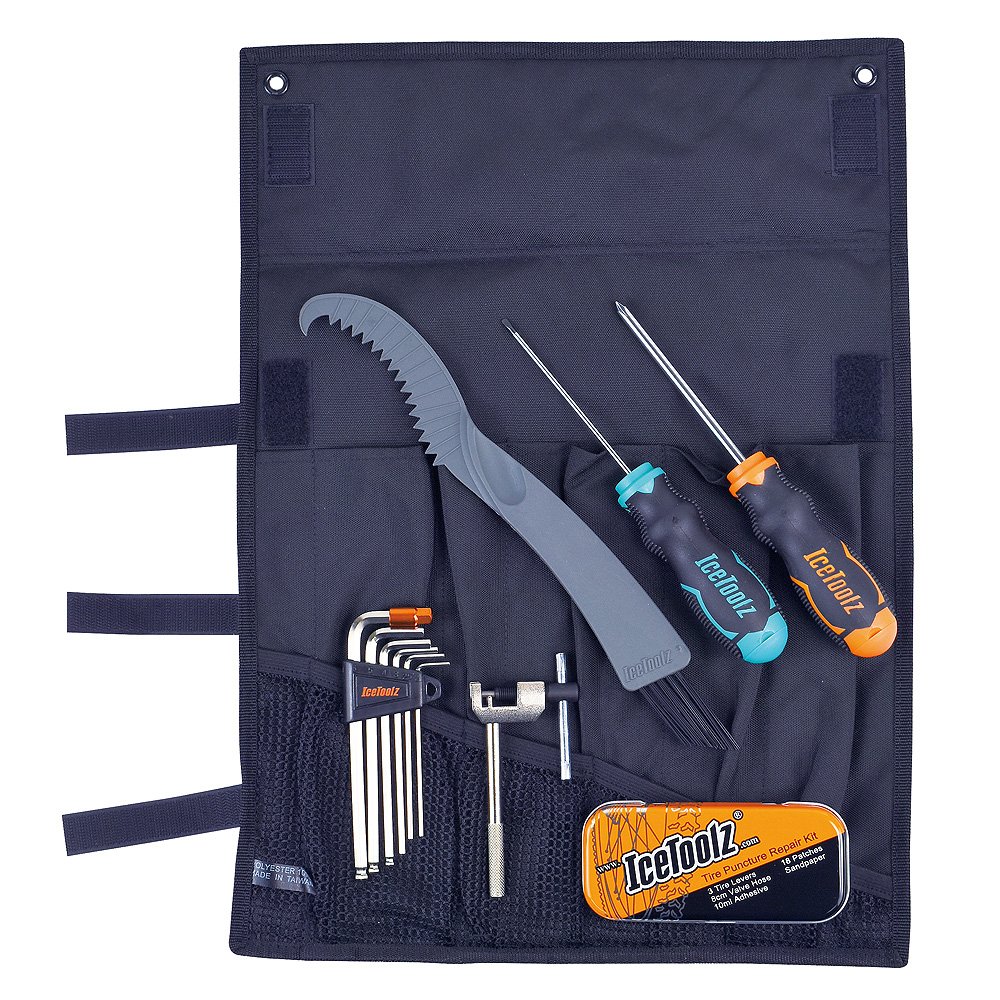 Универсальные наборы  ВашВелосипед Набор инструментов IceToolz 84S2 Starter Tool-Roll, в скрутке, 6-800282