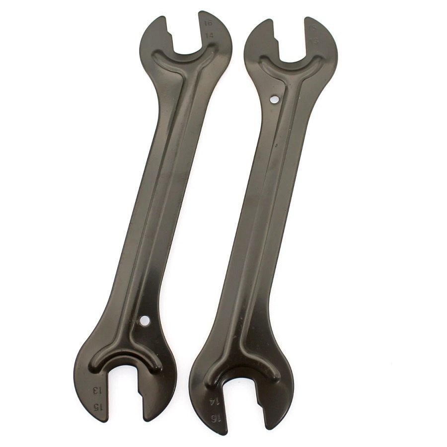 

Ключи накидные для регулировки конусов втулок IceToolz 0502, 13x14+15x16мм 2шт Hub Cone Spanner, 6-800214