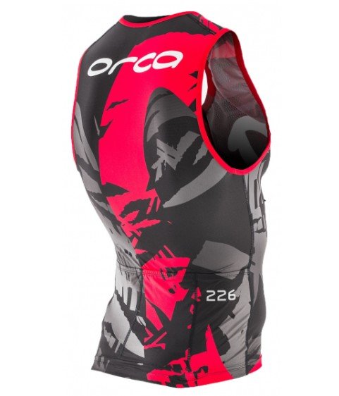 фото Майка orca 226 tri tank, черный/красный, hvd4 (размер: l)