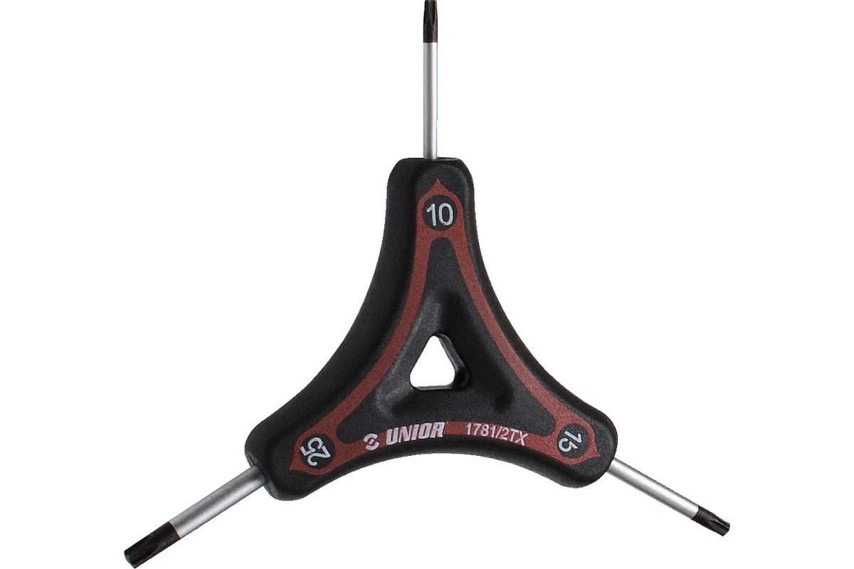

Ключ UNIOR трехсторонний с профилем TORX, 10х15х25 мм, 1781/2TX