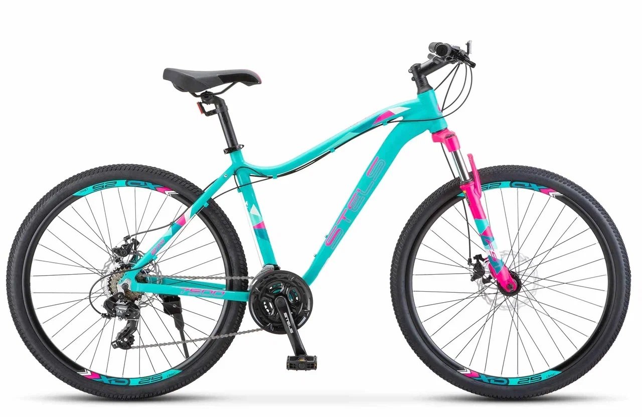 

Велосипед горный STELS Miss 7500 MD 27.5" 2025, мятный матовый, X0000001292 (Рама: 18". Цвет: Мятный матовый)