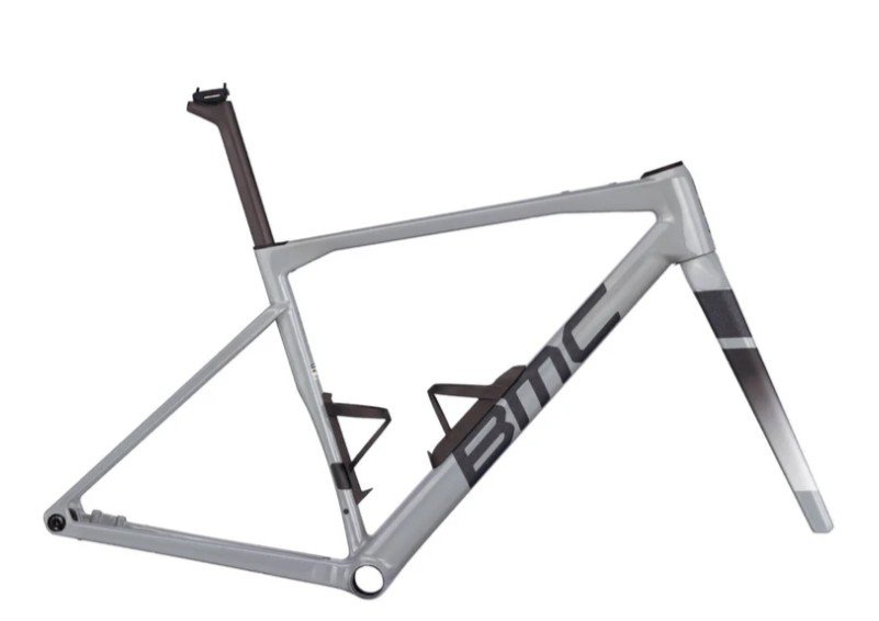  ВашВелосипед Рама велосипедная гравел BMC Kaius 01, Grey/Black/Brushed, Kai01_FRS (Размер: 51)