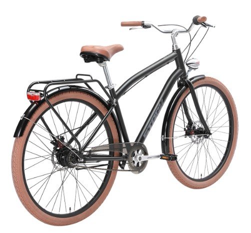 

Велосипед городской Stark Comfort Man 28", 2025, черный матовый/темно-серый, HQ-0017938 (Рама: M)