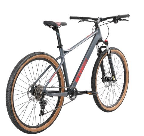 

Велосипед горный Stark Hunter 29", 2025, антрацит матовый/красный, HQ-0018023 (Рама: XL(21"))
