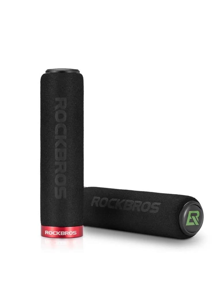 

Грипсы велосипедные Rockbros, 130мм, черные c красными замками, RB_BT1001BKRD, Чёрный
