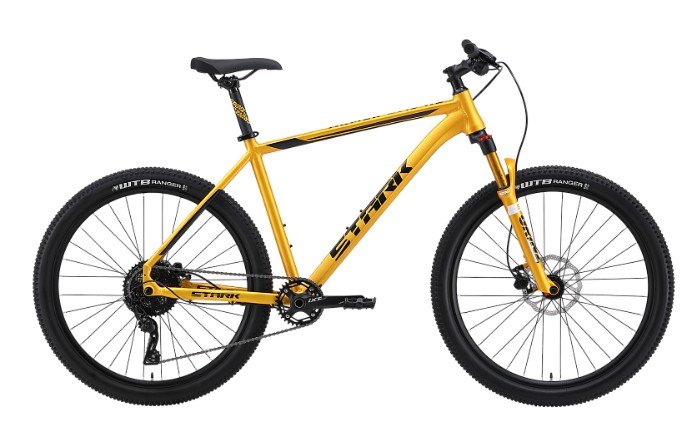 

Велосипед горный Stark Armer 27.5" 2024, золотой матовый/черный, HQ-0014063 (Рама: 18")