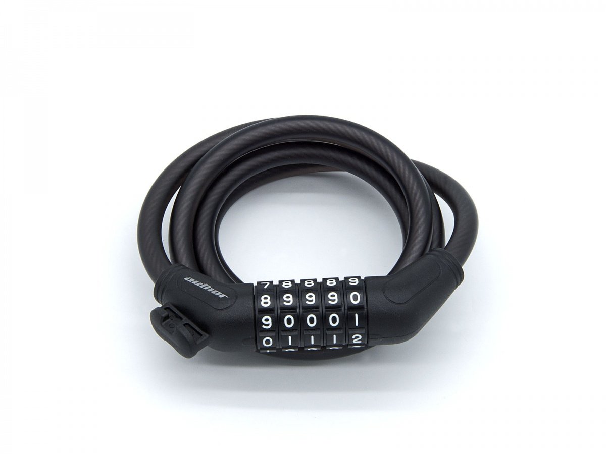 

Замок велосипедный AUTHOR ASL-44 SpirCod 10х1500мм, 312гр, черный, 8-17060226