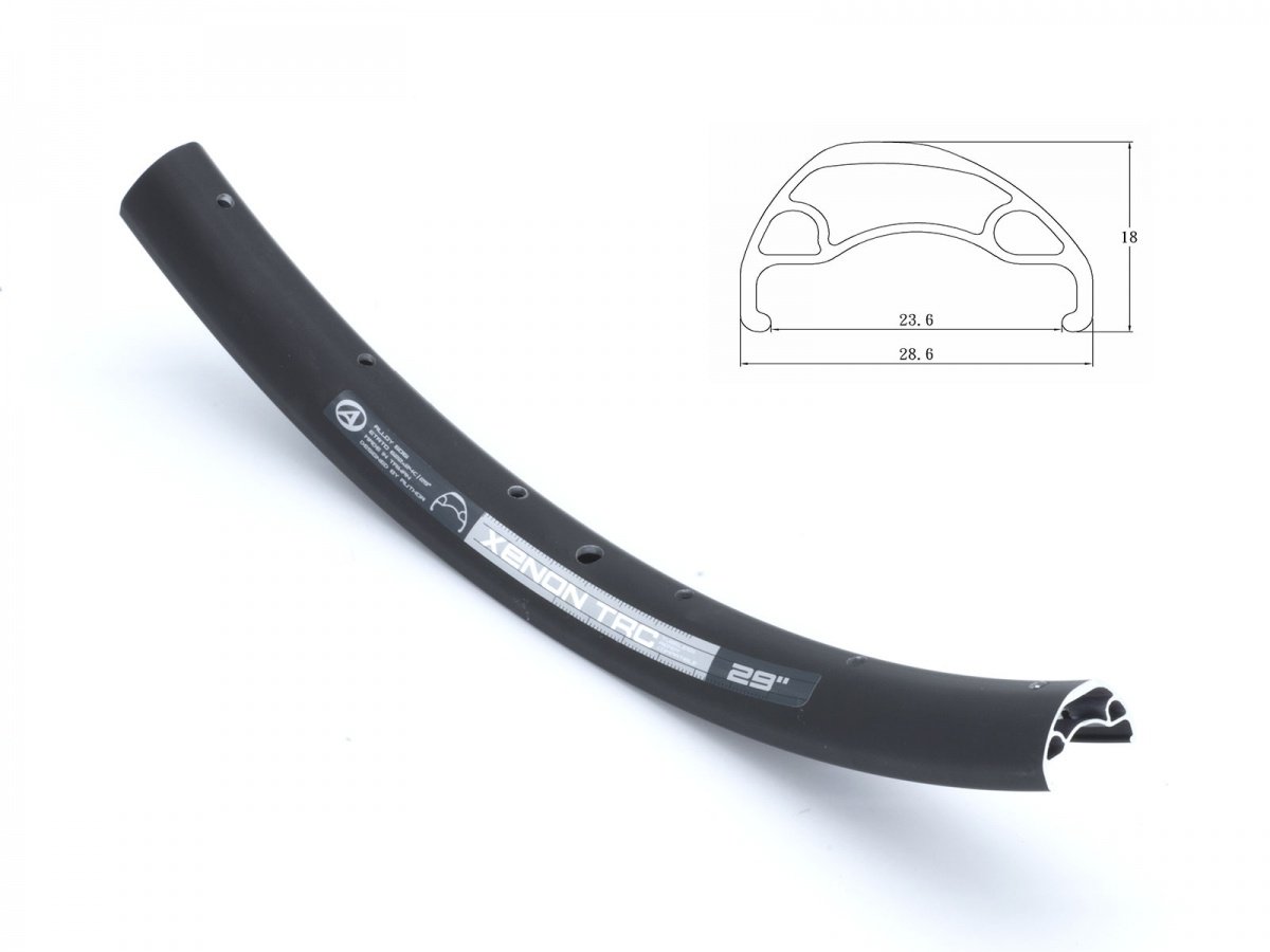 

Обод велосипедный AUTHOR ACO Xenon 29" TRC OS, двойной, д/диск. торм. 622х28,6/23,6х18, 32отв. черный, 8-36092026