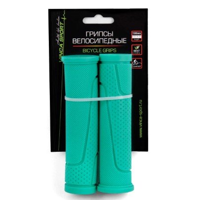 

Грипсы велосипедные Vinca Sport, резиновые, длина 125мм, морская волна, инд.уп. H-G 63 aquamarine, Бирюзовый