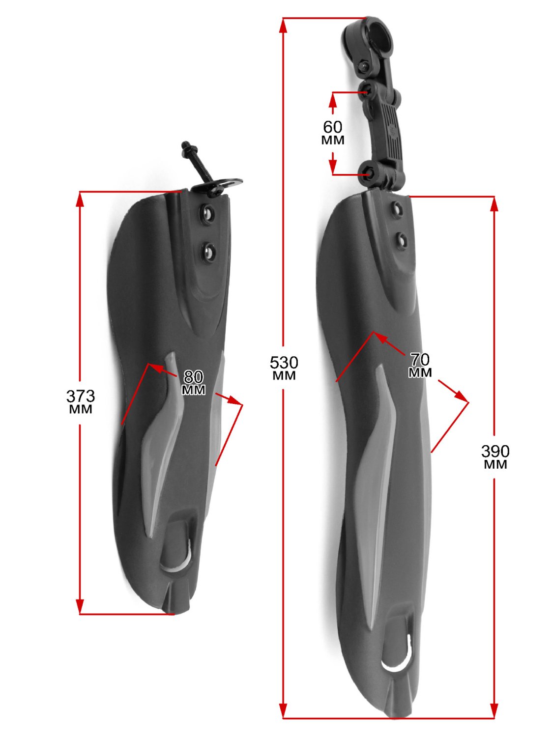 

Комплект крыльев велосипедных Vinca Sport, , -26", пластиковые, черные с серыми вставками, HN 10-1 black/grey OEM