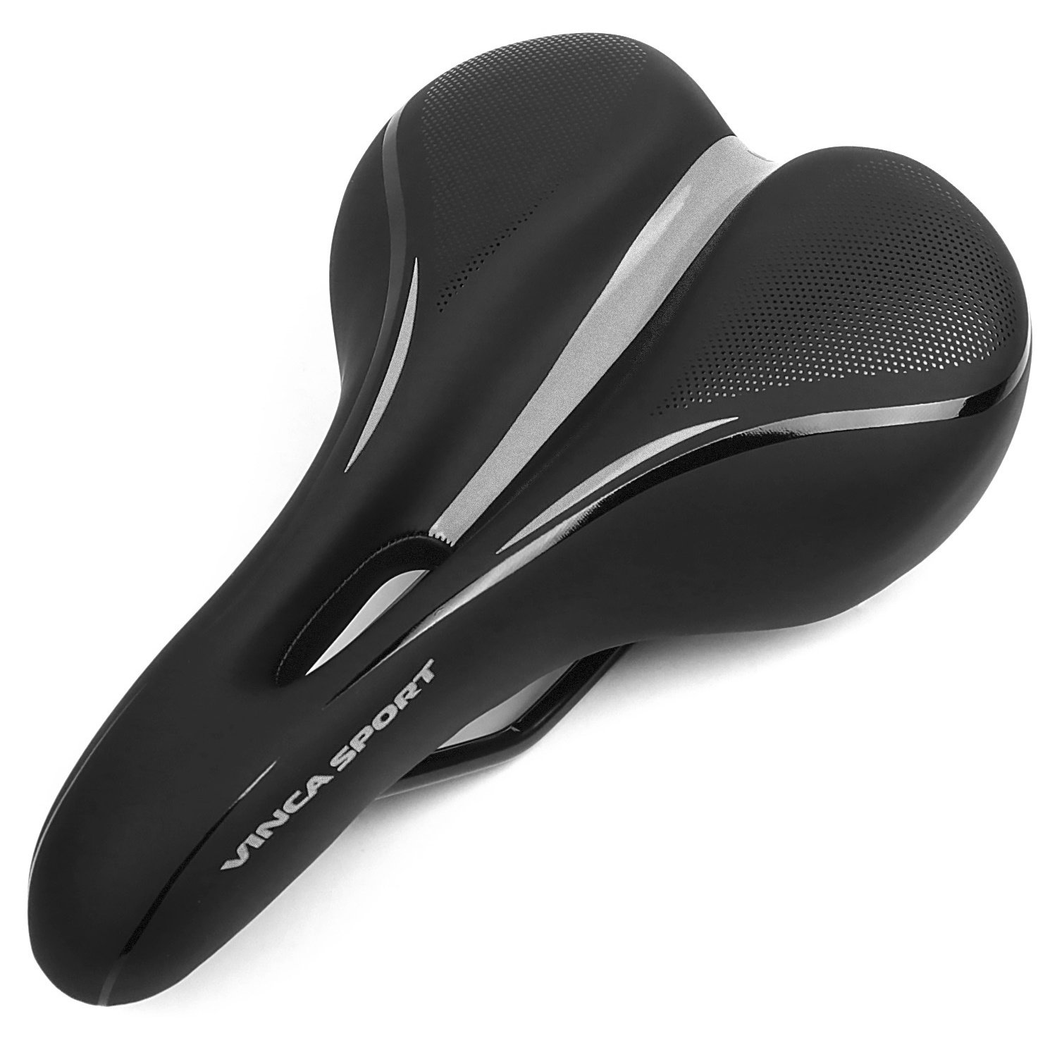 

Седло велосипедное Vinca Sport, 265 x 175 мм, гелевое, черное, VS 131 gel black, Черный