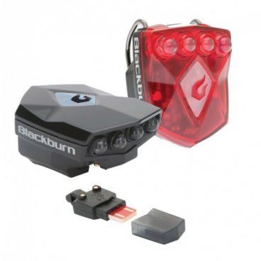Комплект фара+фонарь Blackburn Flea 2.0 LED USB-зарядка BB2022276