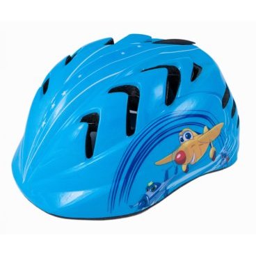 Шлем велосипедный Vinca детский S(48-52см) с регулировкой вертолетики, синий, VSH 7 planes (S)