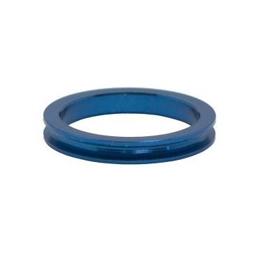 Кольцо проставочное NECO, 1-1/8"х5мм, синее, алюминий, ALLOY SPACER-R 1/8"