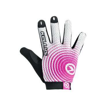 Перчатки KELLYS INSTINCT long, чёрно-розовые, XS, Gloves INSTINCT long , white/pink XS от Vamvelosiped