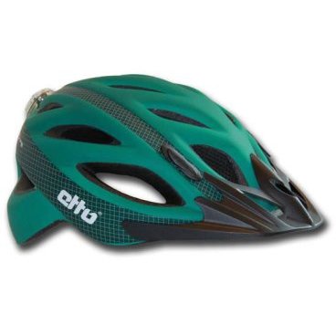 Велошлем Etto City Safe, цвет зеленый (матовый) с логотипом"Etto", S/M (54-57см), 342105