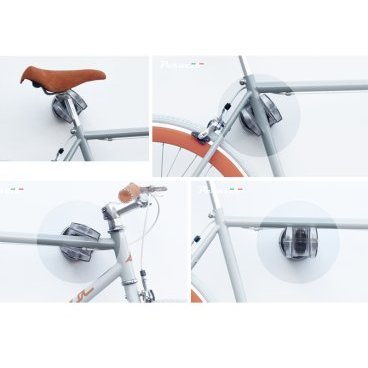 Фото #1: Устройство настенное Peruzzo COOL BIKE RACK, универсальное, для хранения велосипеда, чёрный, 405