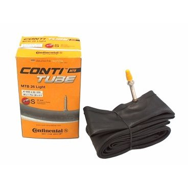 Камера велосипедная Continental MTB 26" Light, 47-559 / 62-559, S42, спортниппель, 0181681