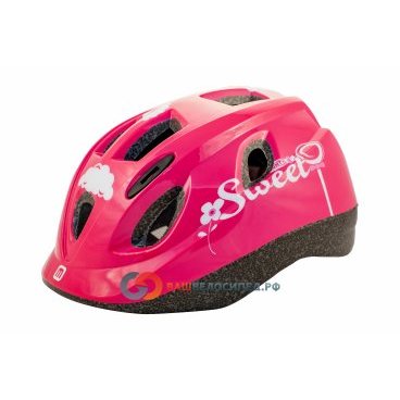 Шлем MIGHTY JUNIOR INMOLD SWEET детский/подростковый, 12 отверстий (52-56см) розовый 5-731885