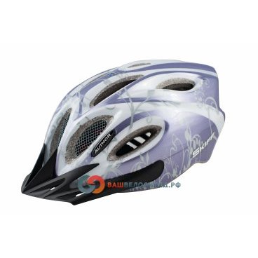 Велошлем спортивный AUTHOR Skiff ASL женский INMOLD 113Prl (58-62см) бело-фиолетовый 8-9001260 от vamvelosiped.ru Велошлем спортивный AUTHOR Skiff ASL женский INMOLD 113Prl (58-62см) бело-фиолетовый 8-9001260 от vamvelosiped.ru