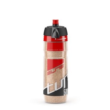 Фляга Elite Turacio, 0.5 л, мембранный клапан, наполнитель из пробкового дерева, красный, EL0141305