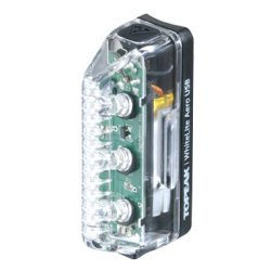 Фонарь Topeak WhiteLite Aero USB, передний, на ногу вилки, с зарядкой, TMS073