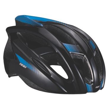 Велошлем BBB 2015, 14 отверстий, helmet Hawk, черно-синий, US:M (55-58 см), BHE-27