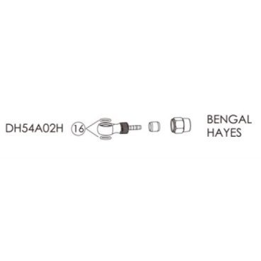 Фиттинги и переходники BENGAL для гидролиний BENGAL, HAYES в блистере, DH54A02H переходники