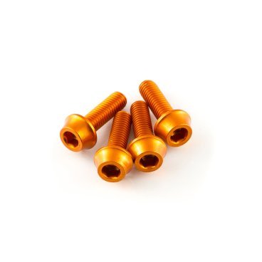 Болт флягодержателя A2Z, алюминий 7075-T6, 4 штуки, оранжевый, WB-4-5