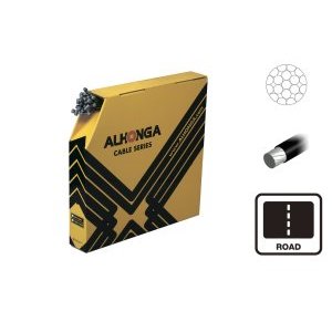 Трос тормоза ALHONGA, 1,5х2000мм гальванизированный с тефлоновым покрытием, 50 штук, HJ-RWC1-S