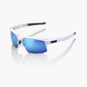 Велоочки 100% Speedcoupe Matte White / HiPER Blue Multilayer Mirror, 61031-000-75