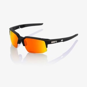 Велоочки 100% Speedcoupe Soft Tact Black / HIPER Red Multilayer Mirror, 61031-100-43