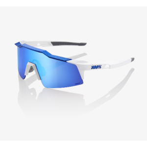 Велоочки 100% Speedcraft SL Matte White / Metallic Blue / HiPER Blue Multilayer, 61002-022-75