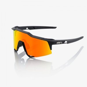 Велоочки 100% Speedcraft Soft Tact Black / HiPER Red Multilayer Mirror, 61001-100-43