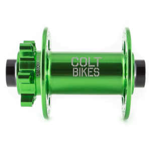 Втулка велосипедная Colt Bikes, передняя, 32h, зелёный, C-F30G15