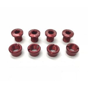 Набор бонок A2Z 1x-Ring, материал алюминий 7075-T6, в комплекте 4 штуки, красный, CB-4X1-3
