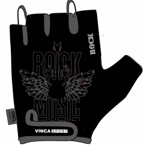 Велоперчатки Vinca Sport, черный/серый, VG 870 Rock