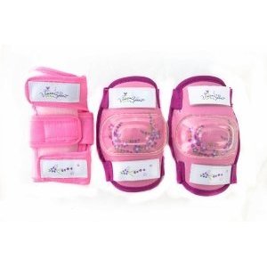 Защита Vinca Sport, детская, комплект (наколенник, налокотник, наладонник), XS, розовый, VP 32 pink (XS)