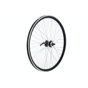 Колесо велосипедное TBS 27,5" заднее, алюминий, двойной обод, чёрный, с промподшипниками, под дисковый тормоз