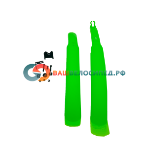 Комплект крыльев Vinca Sport удлиненных, 24"-26", материал пластик, с европодвесом, зеленый, HN 06-1 green