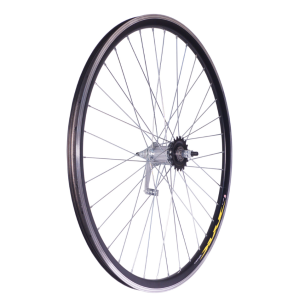 Колесо велосипедное TBS, 26", заднее, втулка тормозная, обод двойной, алюминий, без пистонирования, чёрный, ZVO20169