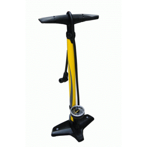 Насос велосипедный GIYO, напольный, с манометром, высокого давления, max 160psi(11атм), двухходовой, GF5525
