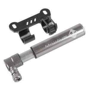 Насос велосипедный M-Wave Mini, 120 mm, FV/AV, Max 6 bar, серебристый, 470281