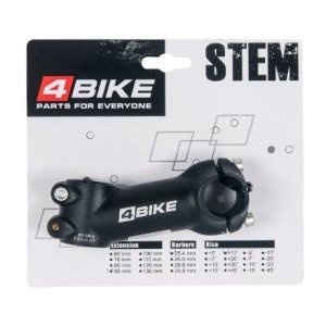 Вынос руля велосипедный 4BIKE TDS-D120A, алюминий, длина 90, угол +17°, диаметр 25.4 мм, ARV-ST-D120A-901725B